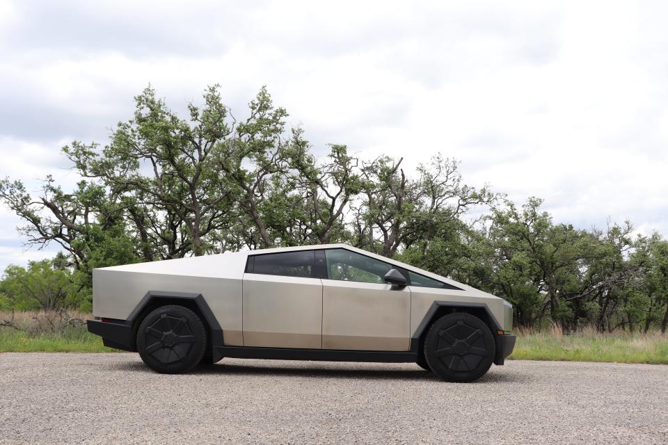 Tesla Cybertruck side exterior view