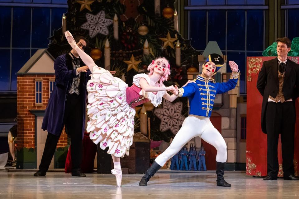 The Kissy Doll and Soldier Doll have expanded roles in Oklahoma City Ballet's 2022 production of "The Nutcracker."