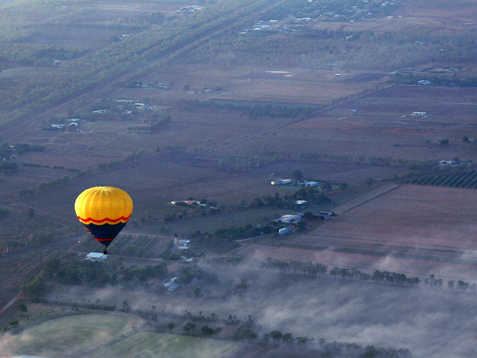 View from 5 km above the ground in a hot-air balloon in Cairns, New Zealand.<br><br>Mithun Basak is a engineer by profession and a traveler-photographer by passion. His interests include landscapes, nature, wildlife and architecture. Enjoy more of his work at <a href="http://www.beautyaroundme.com/" rel="nofollow noopener" target="_blank" data-ylk="slk:his website;elm:context_link;itc:0;sec:content-canvas" class="link ">his website</a>