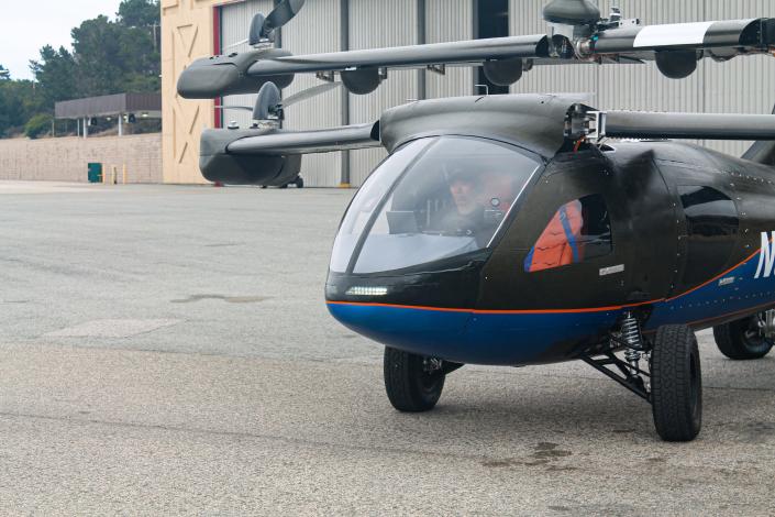 The nose of the Aska A5 flying car prototype. 