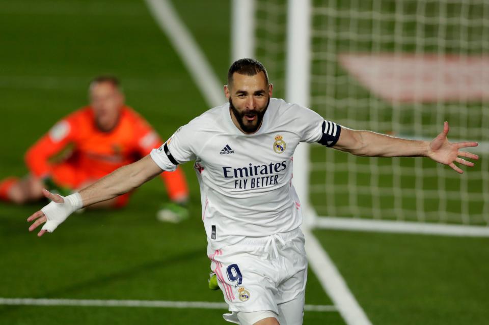 Can Chelsea’s defence keep the enduringly prolific Karim Benzema quiet?AP