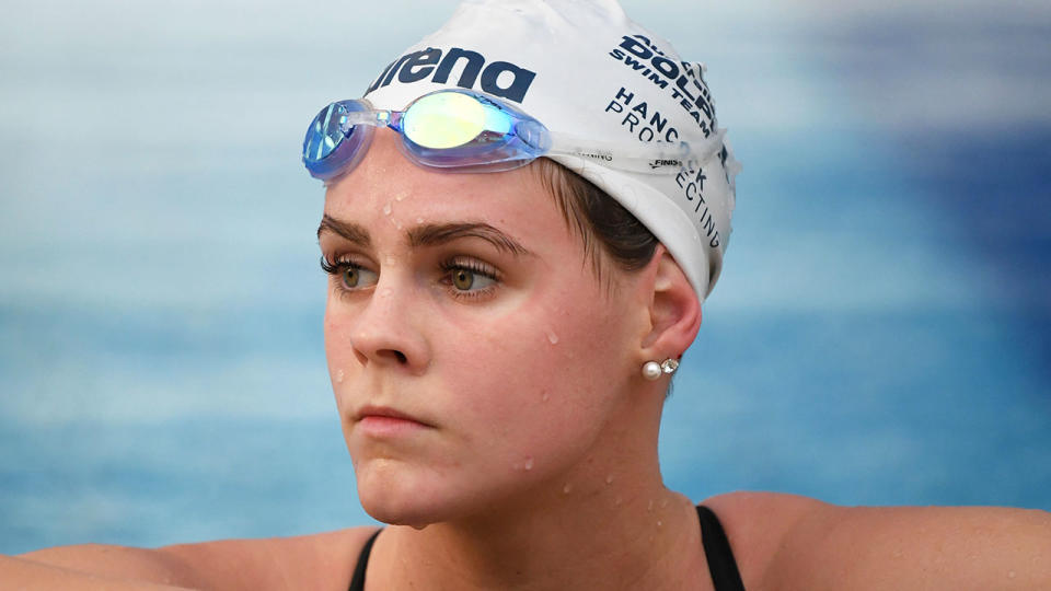 Australian swimmer Shayna Jack, pictured after a Dolphins training session, returned a positive drug test.