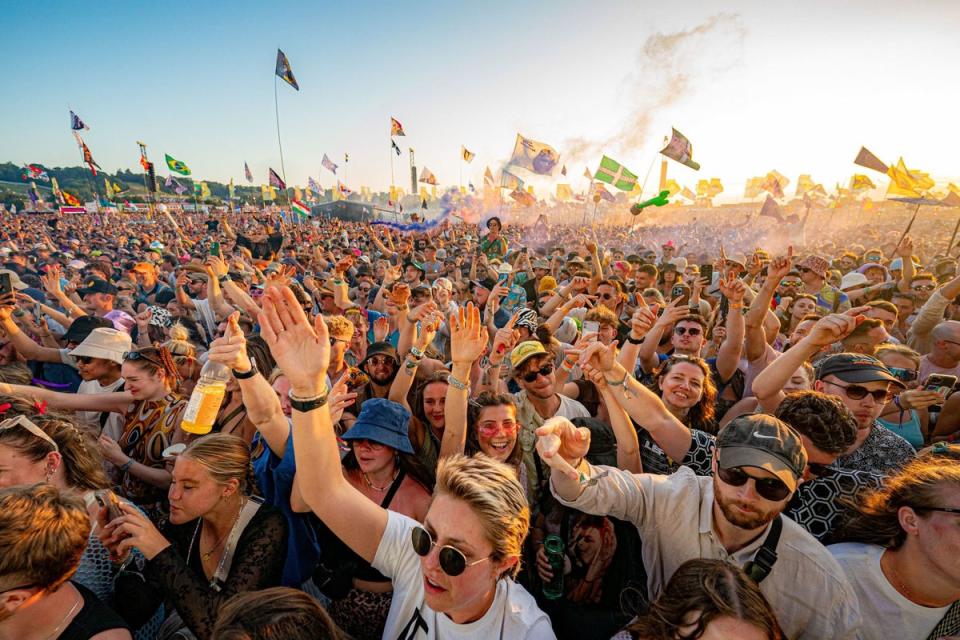 More than 200,000 people attended Glastonbury 2023 (Ben Birchall / PA)