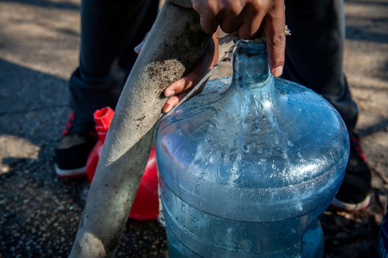 FILE PHOTO: Water shortage due to a recent bout of cold weather stretches into a third week in Jackson