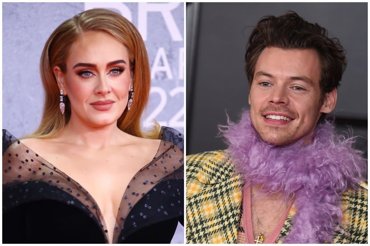 Brit pop stars Adele and Harry Styles have led nominations  (ES Composite )