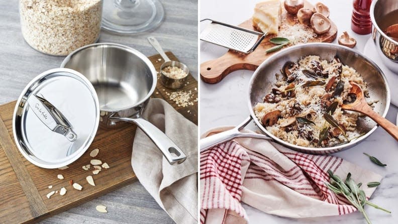 Credit:                      Sur La Table                                             These pans are a great choice if you're looking for stainless steel cookware.