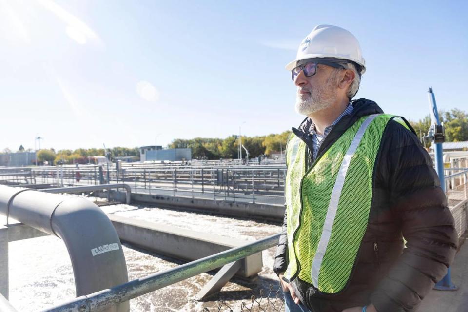 Steve Burgos, Boise’s public works director, talks about the future repair and construction plans for the Lander Street Water Renewal Facility.