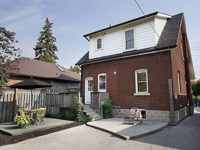 <p><span>12 Aldgate Ave.</span><br> Outside, there’s an over-sized shed for storage or hobbies, and a deck for kicking back and relaxing.<br> (Photo: Zoocasa) </p>