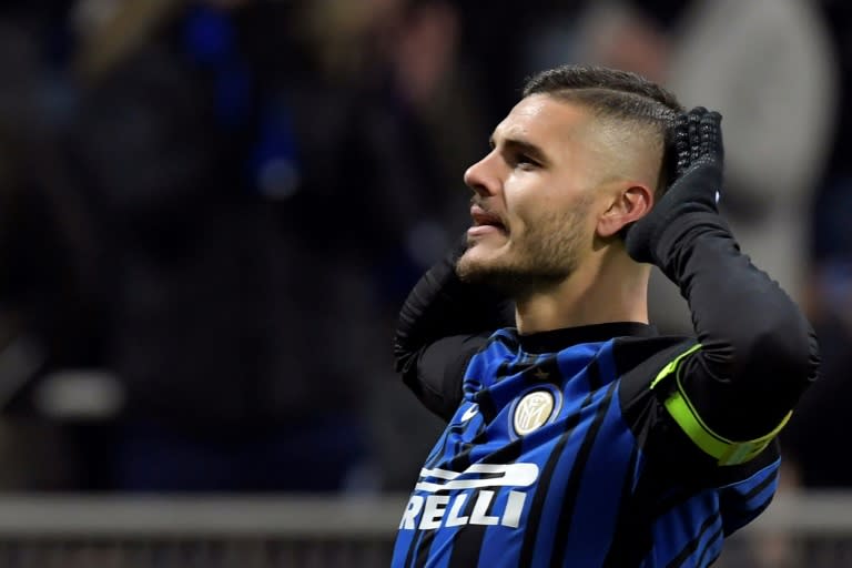 Inter Milan's Argentinian forward Mauro Icardi, who has been linked with a move Real Madrid, has said "adios" to fans