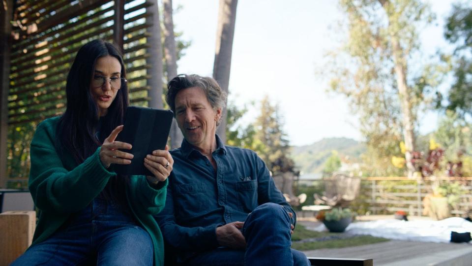 Andrew McCarthy reconnects with fellow actor Demi Moore in "Brats."