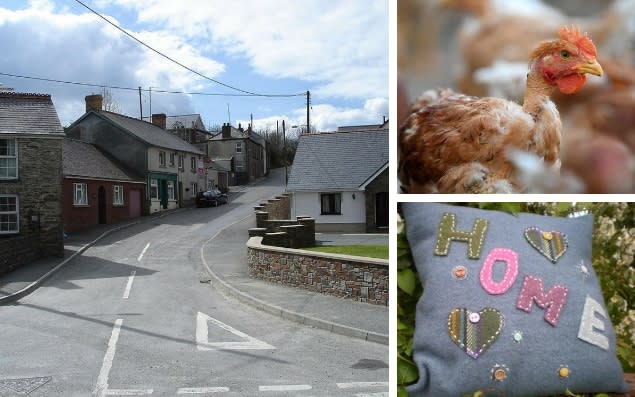 She lives in a remote village in Wales where she sews cushions and keeps chickens  - Credit: WIKIMEDIA COMMONS/AFP