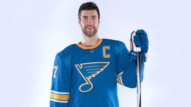 St. Louis Blues Winter Classic jersey. 