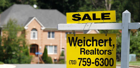 FILE PHOTO: A home for sale is seen in Great Falls, Virginia August 23, 2010. REUTERS/Kevin Lamarque/File Photo