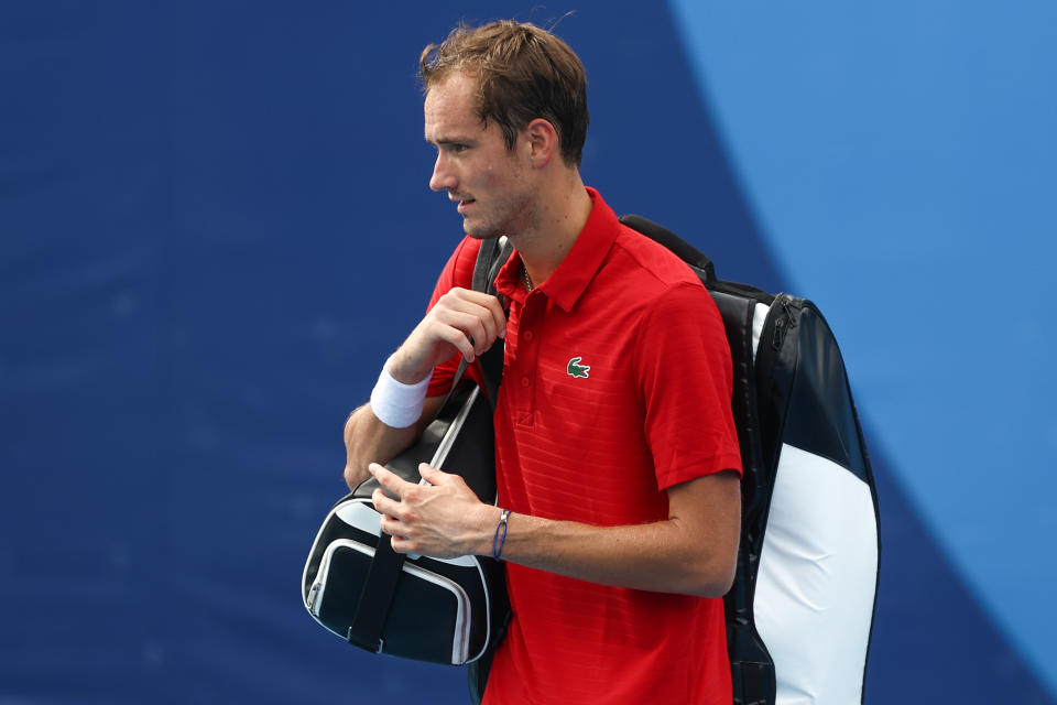 Daniil Medvedev at the Tokyo Olympics.