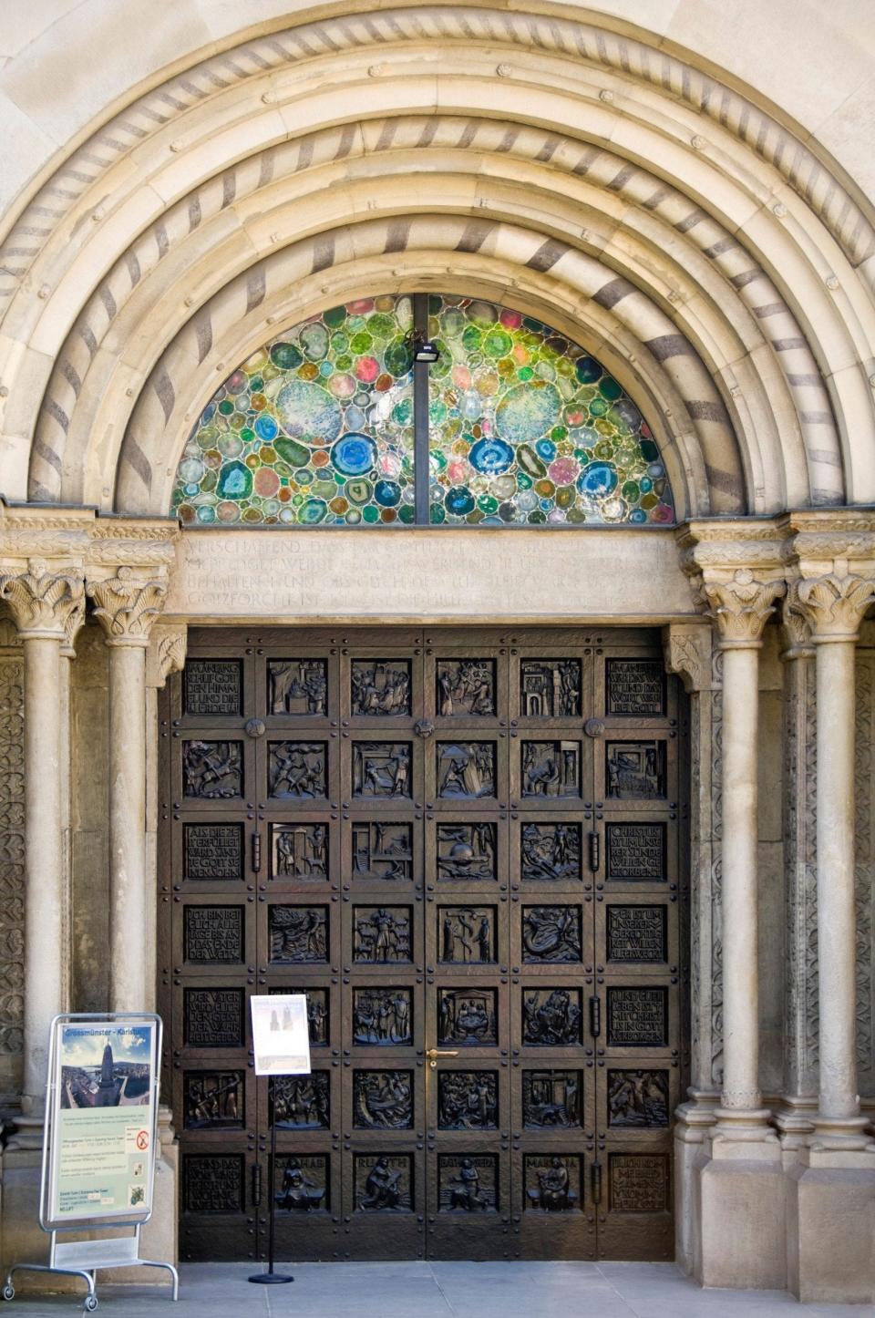 Grossmünster zurich churches culture architect art - Alamy