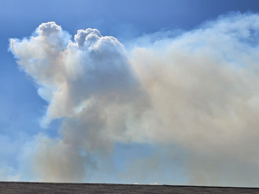 Moore Peak Fire near Llano, Texas, on July 13, 2023. (Courtesy: Alan Jensen)