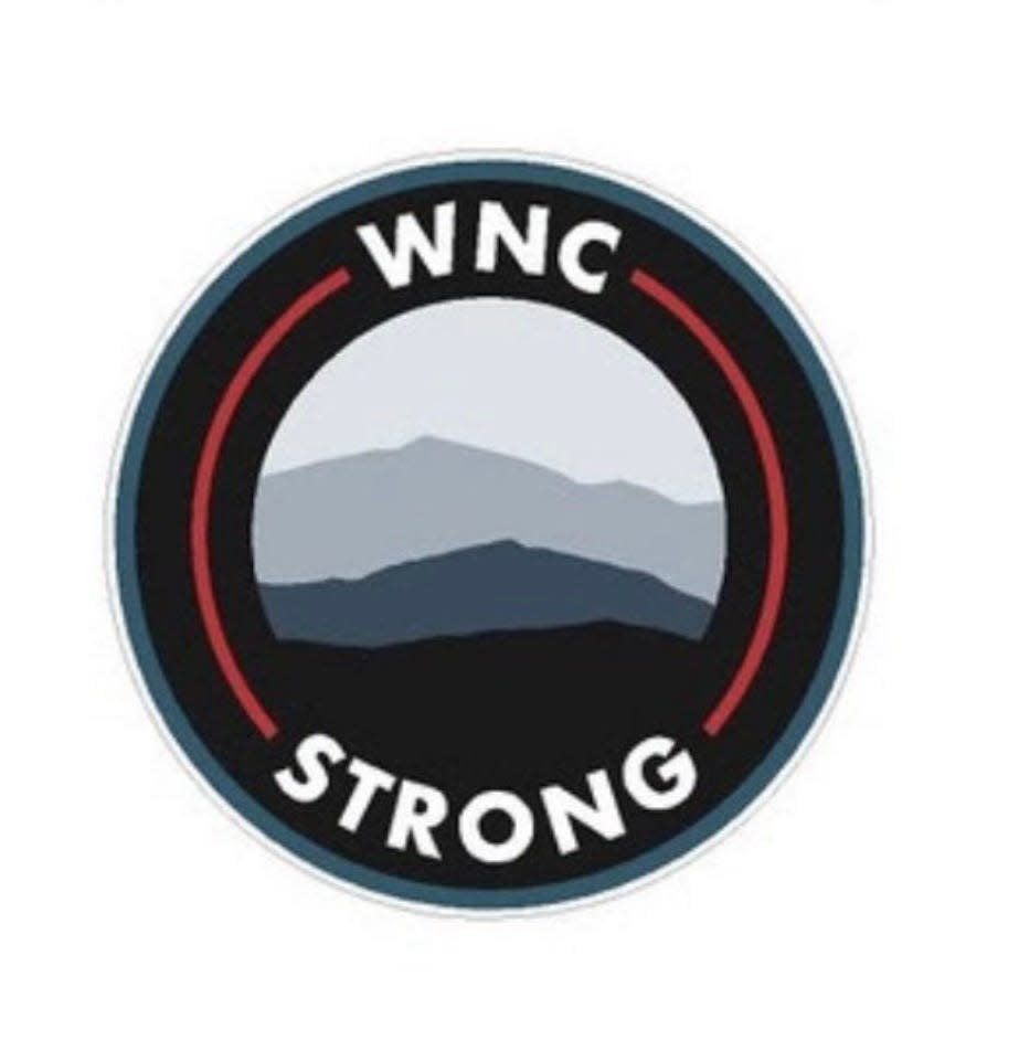 Franklin football will wear this special helmet sticker to honor Western North Carolina residents who were impacted by Tropical Storm Helene on Sept. 27.