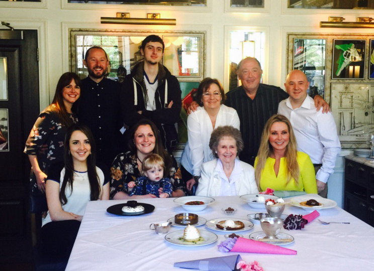 Carol celebrated Mother’s Day with Edwina and their extended family.
