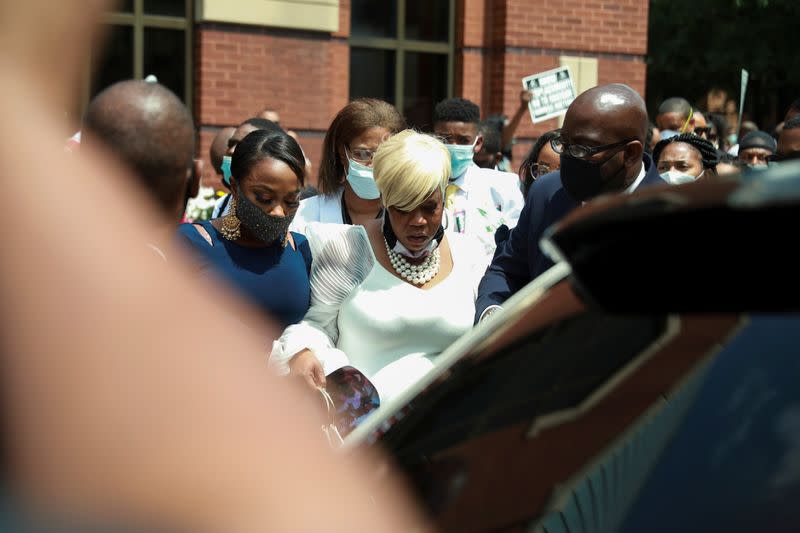 Funeral for Rayshard Brooks, the Black man shot dead by an Atlanta police officer, at Ebenezer Baptist Church in Atlanta