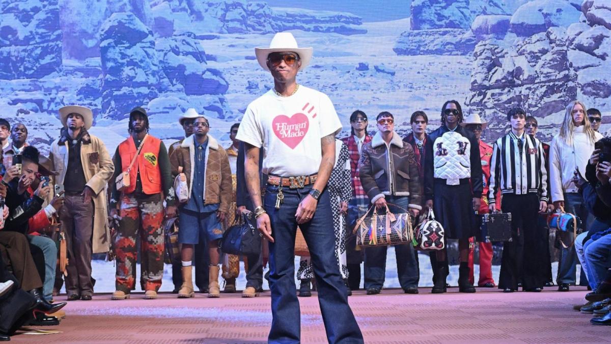 Pharrell Williams puts a Western spin on Louis Vuitton's Fall 2024 men ...