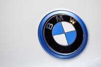 A BMW emblem is pictured at the 2015 New York International Auto Show in New York City, in this April 2, 2015 file photo. REUTERS/Eric Thayer/Files