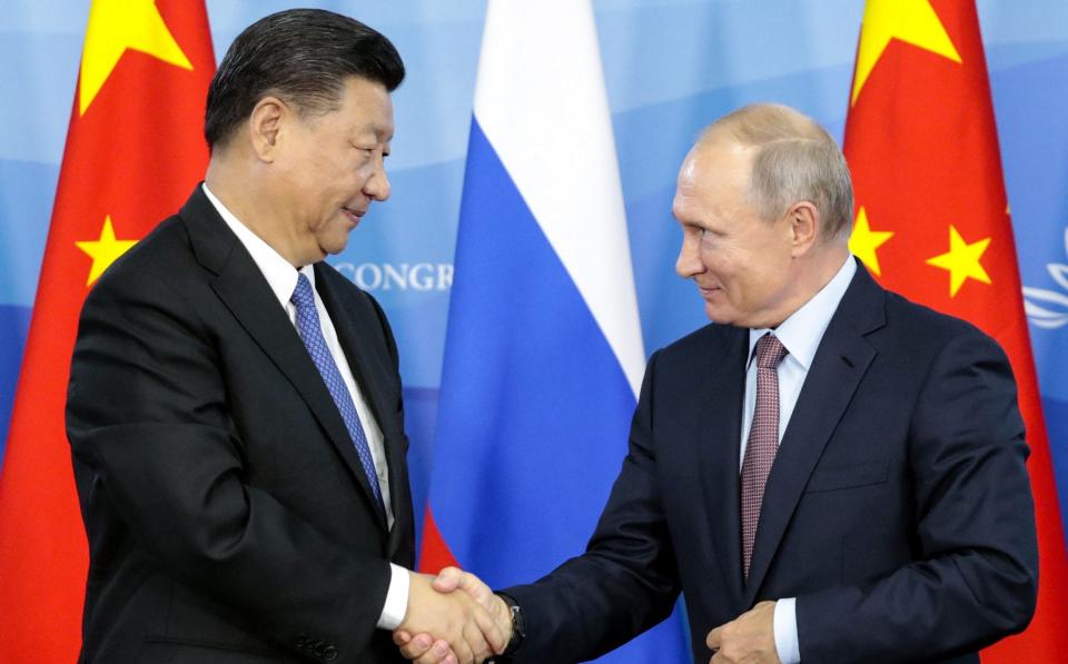 Mr Xi is set to arrive on Monday for a three-day visit to Moscow - AFP