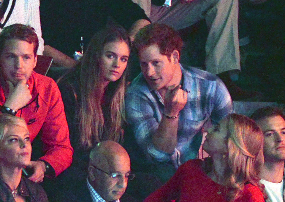 HRH Prince Harry and Cressida Bonas at WE Day, Wembley Arena, London..