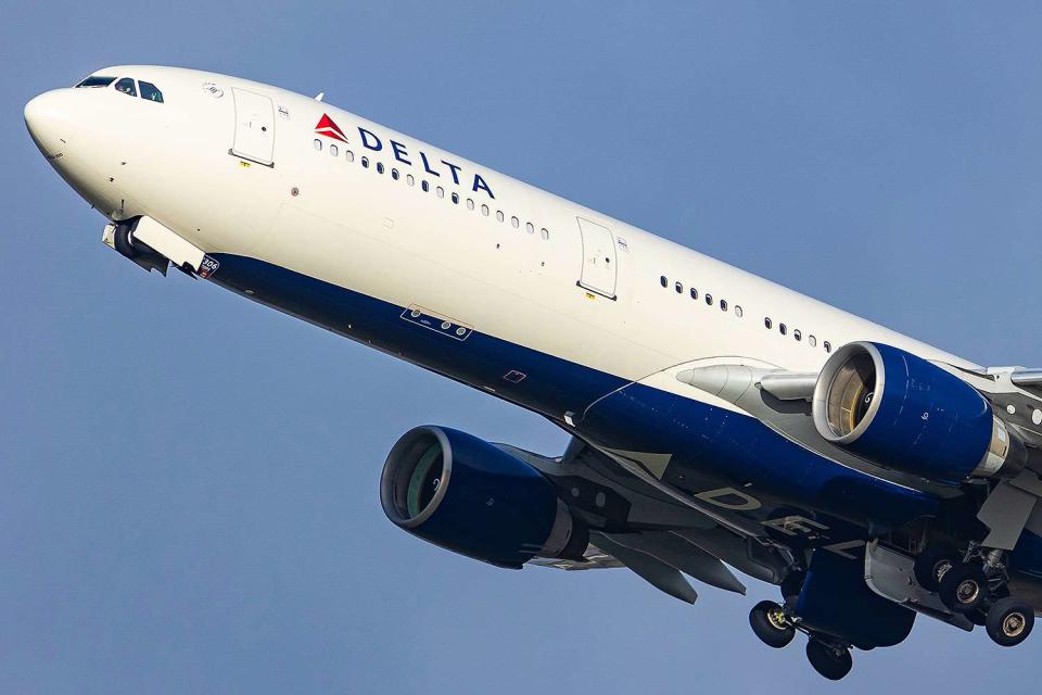 Nicolas Economou/NurPhoto via Getty Stock image of a Delta plane