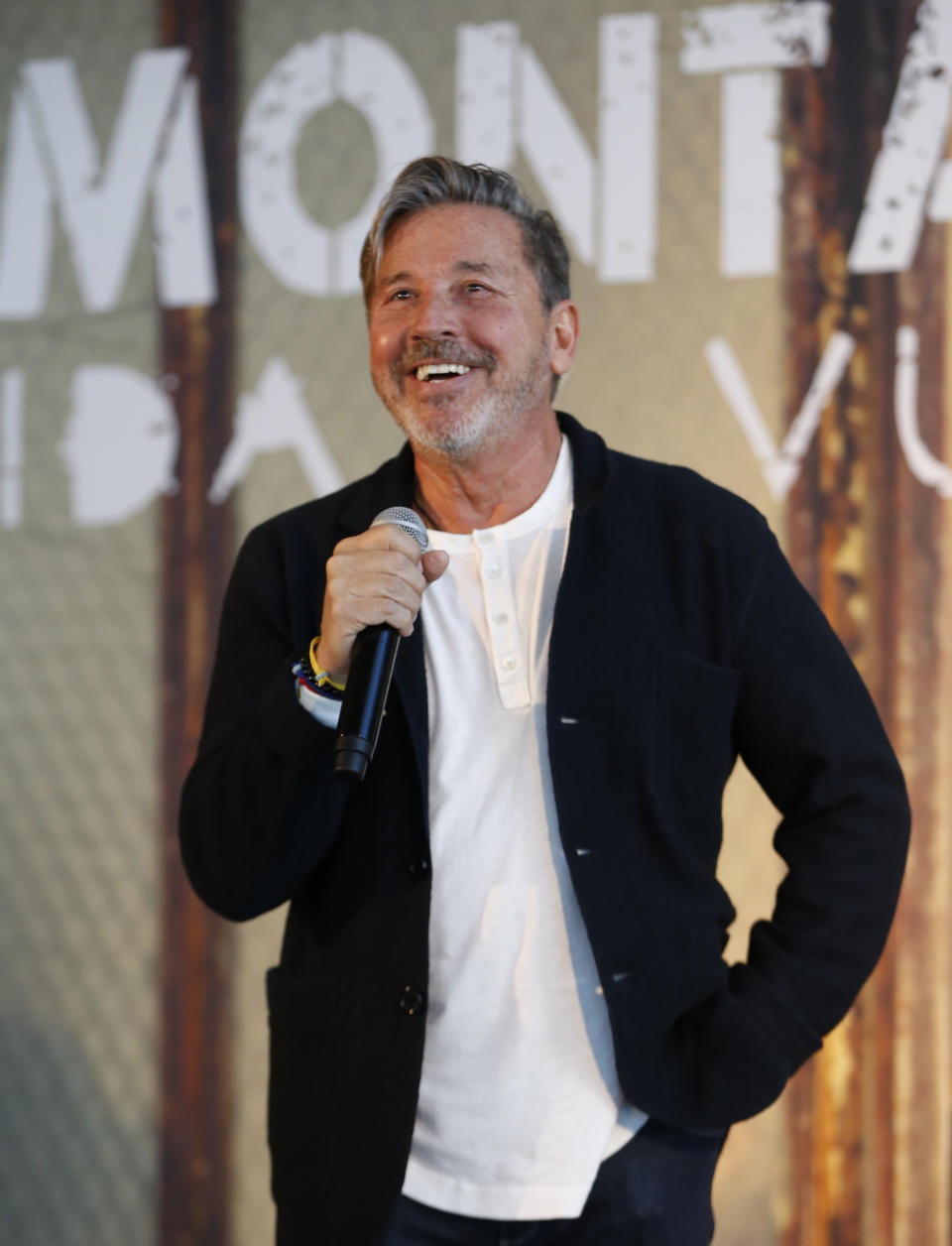 ARCHIVO – En esta fotografía de archivo del 8 de noviembre de 2017 Ricardo Montaner durante una conferencia de prensa en Miami para anunciar su gira por Norteamérica. El cantante venezolano-argentino realizará una gira por Estados Unidos en 2020. (Foto AP/Wilfredo Lee, archivo)