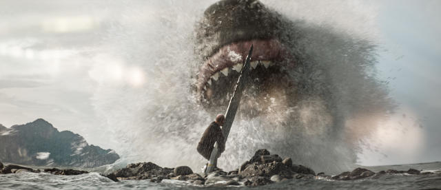 Movie Review: Spoiler alert! Jason Statham jumps even bigger sharks in 'Meg  2.' (Also, dinosaurs)