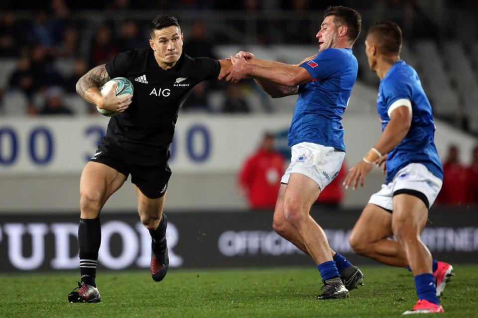 Sonny Bill Williams scored a try on his return to the All Blacks squad (Getty)