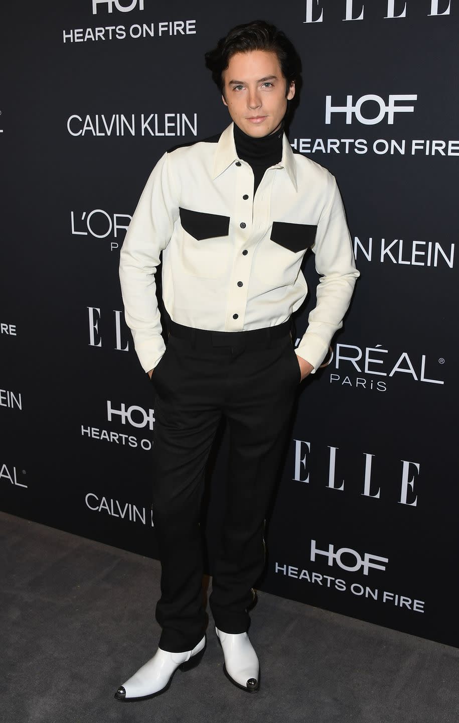 <p>The men of <em>Riverdale </em>are all pretty tall, and Cole is no exception. At six feet, he's <a rel="nofollow noopener" href="https://www.popsugar.com/celebrity/photo-gallery/43851983/image/43852058/Cole-Taller-Than-Dylan" target="_blank" data-ylk="slk:an inch taller;elm:context_link;itc:0;sec:content-canvas" class="link ">an inch taller</a> than his twin brother, Dylan.</p>