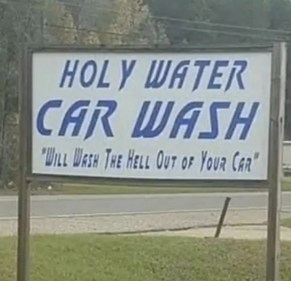 "Holy Water Car Wash: 'Will Wash the Hell Out of Your Car'"