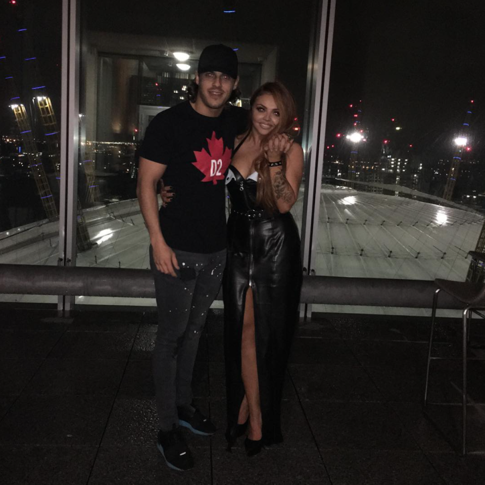 Jesy and Chris fuelled romance rumours, as they cosied up together after the awards ceremony (Copyright: Instagram/chrisjclark_)