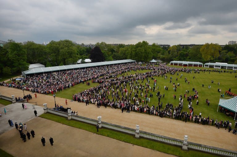 A garden party at Buckingham Palace on May 30. The October 7 fixture will see two of England's oldest amateur clubs compete in the gardens of Buckingham Palace, one of London's most famous landmarks