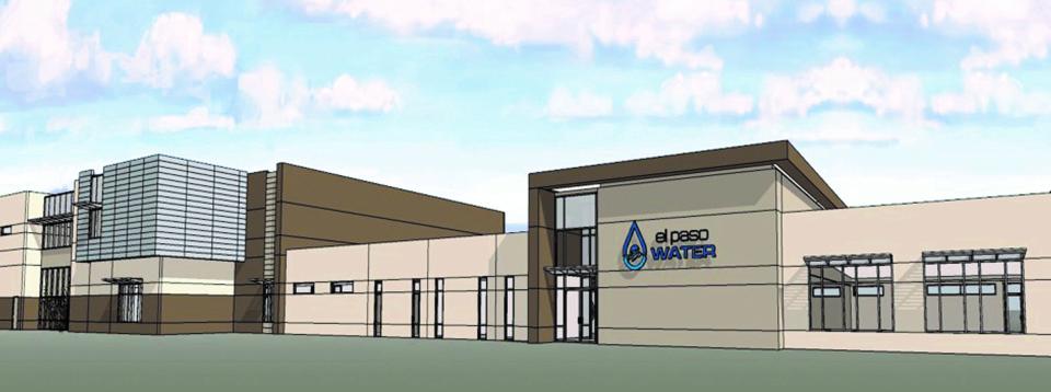 This rendering shows $19.7 million building El Paso Water officials plan to have constructed for the utility's water division and customer service operations at its Riverside Industrial Center in the Lower Valley.