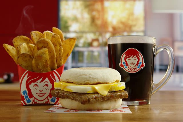 <p>Wendy's</p> Wendy's offers two new English muffin sandwiches