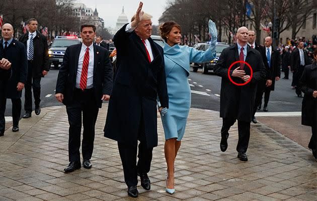 Trump's bodyguard did NOT wear 'fake arms' to keep finger on trigger -  here's the proof - Mirror Online