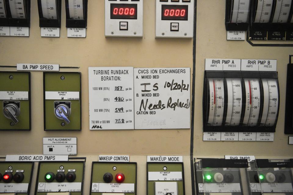 The control room simulator at TVA's Watts Bar Nuclear Plant.