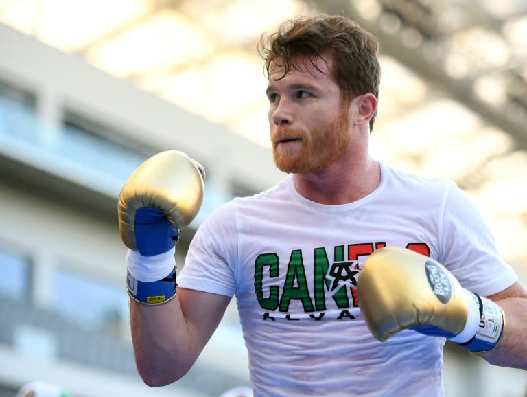 Canelo Alvarez, pictured August 2018, says that Golovkin's doping allegations are "the kicks and screams of someone who is drowning"