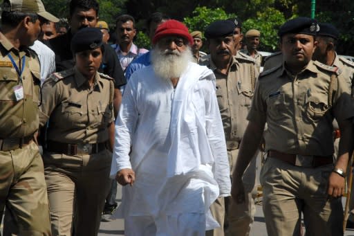 Indian spiritual leader Asaram Bapu, who urges followers to live a pious life free of sexual desires, leads hundreds of ashrams in India and overseas