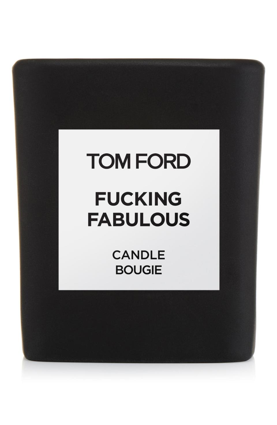 <h2>15% Off Tom Ford Fabulous Candle</h2><br>If your giftee is a fragrance snob — aka they already own every single perfume they could possibly want — then the answer to your gifting prayers is this, well, f*cking fabulous Tom Ford candle.<br><br><em>Shop <strong><a href="https://www.nordstrom.com/brands/tom-ford--5113/home/home-fragrance?breadcrumb=Home%2FBrands%2FTom%20Ford--5113%2FHome%2FHome%20Fragrance" rel="nofollow noopener" target="_blank" data-ylk="slk:Tom Ford Candles On Sale" class="link rapid-noclick-resp">Tom Ford Candles On Sale</a></strong></em><br><br><strong>Tom Ford</strong> Fabulous Candle, $, available at <a href="https://go.skimresources.com/?id=30283X879131&url=https%3A%2F%2Fwww.nordstrom.com%2Fs%2Ftom-ford-fabulous-candle%2F5084903" rel="nofollow noopener" target="_blank" data-ylk="slk:Nordstrom" class="link rapid-noclick-resp">Nordstrom</a>