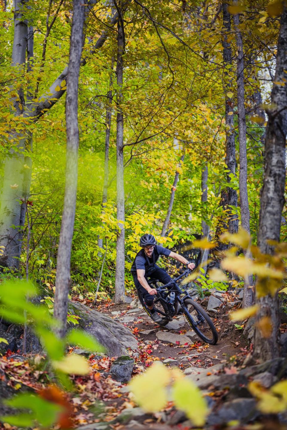 Simon Ayotte of Faction Bike Studio riding