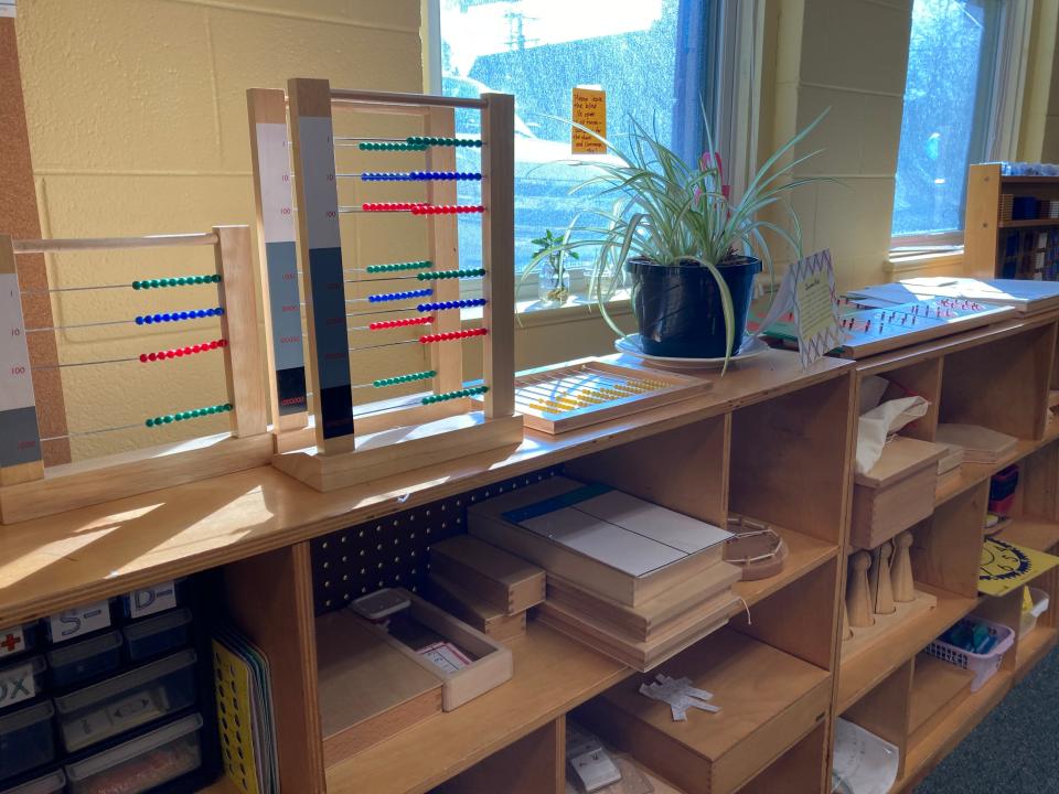 A view of a classroom at a Feb. 4, 2023 open house for Mountain City Public Montessori in downtown Asheville.