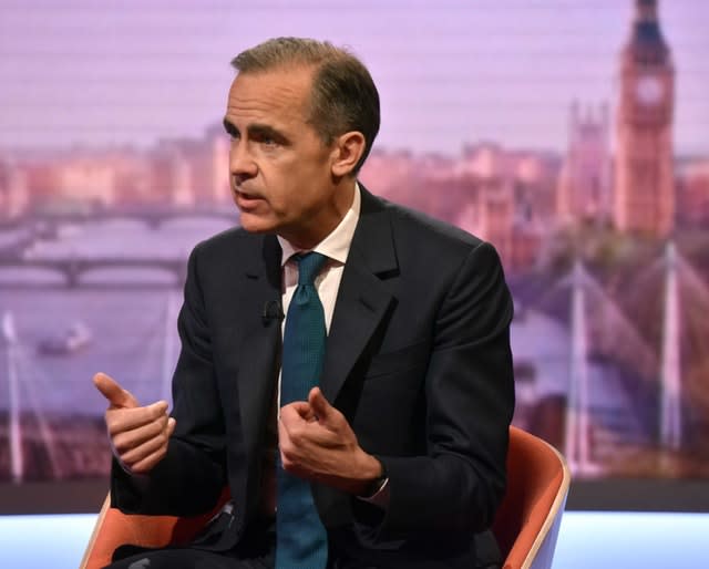 Outgoing Bank of England chief  Mark Carney (Jeff Overs/BBC)