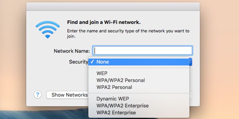 Your home WiFi network is public.