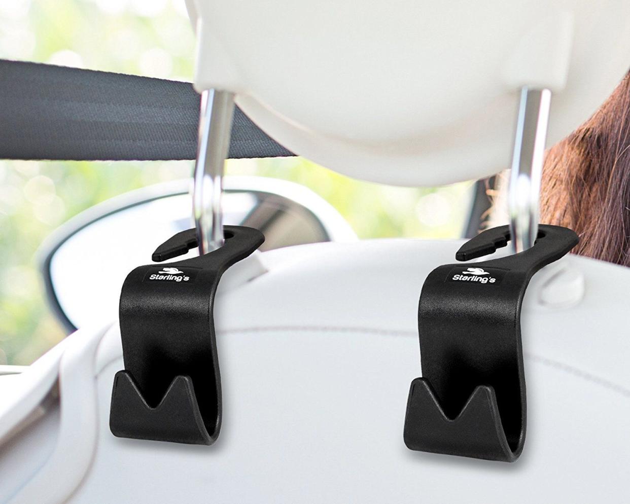 Starling's Back Seat Headrest Hanger Storage Hooks