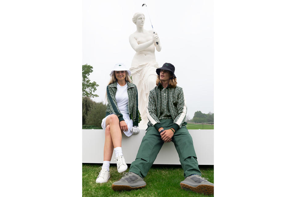 Lacoste Ladies Open de France golf tournament art europe crocodile polo shirt sculpture 