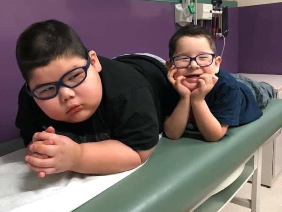 Francis jij Googoo, left and Liam Googoo are brothers. Francis has a rare disease that is causing him to go blind and Liam wants his older brother to see Disney World before that happens.  (submitted by Nora Poulette - image credit)