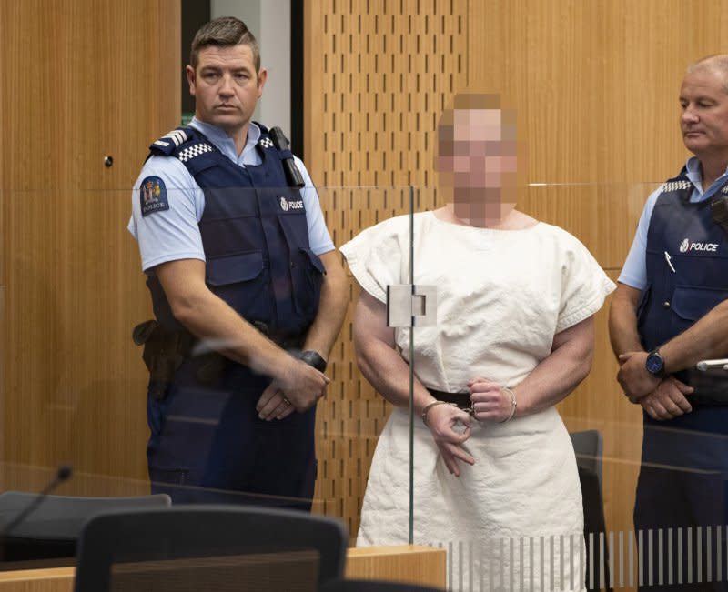 Brenton Tarrant pleaded guilty to 51 counts of murder, as well as 40 counts of attempted murder and was sentenced to life in prison with no chance for parole for the attacks against two mosques in New Zealand. File photo by Martin Hunter/EPA-EFE